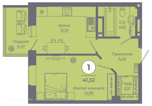 Квартира в ЖК Сокольники