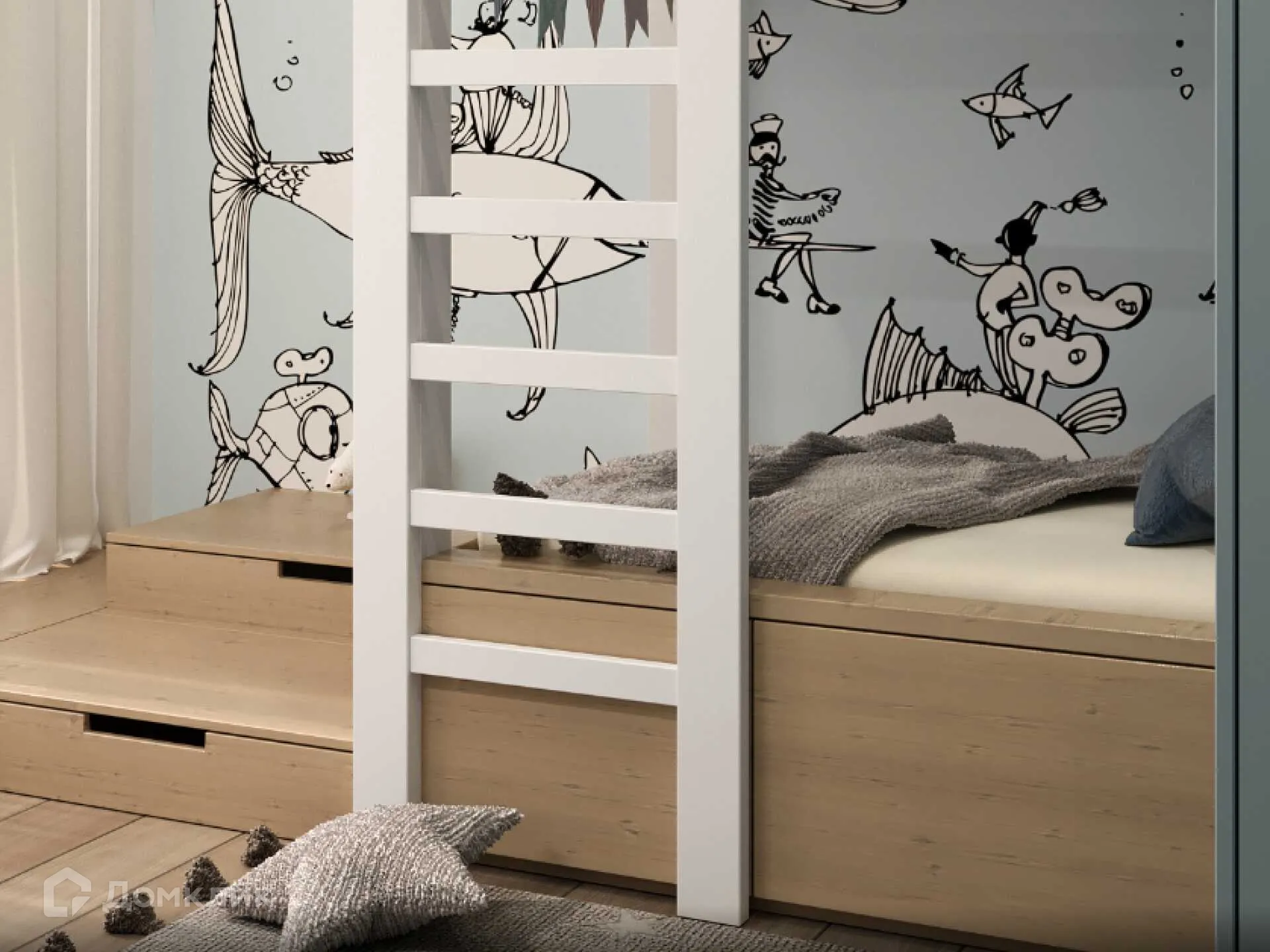 Планировка 1-комнатной квартиры 32.7 м² в ЖК Сияние Квартал на Шолохова, г. Ростов-на-Дону — фото 6