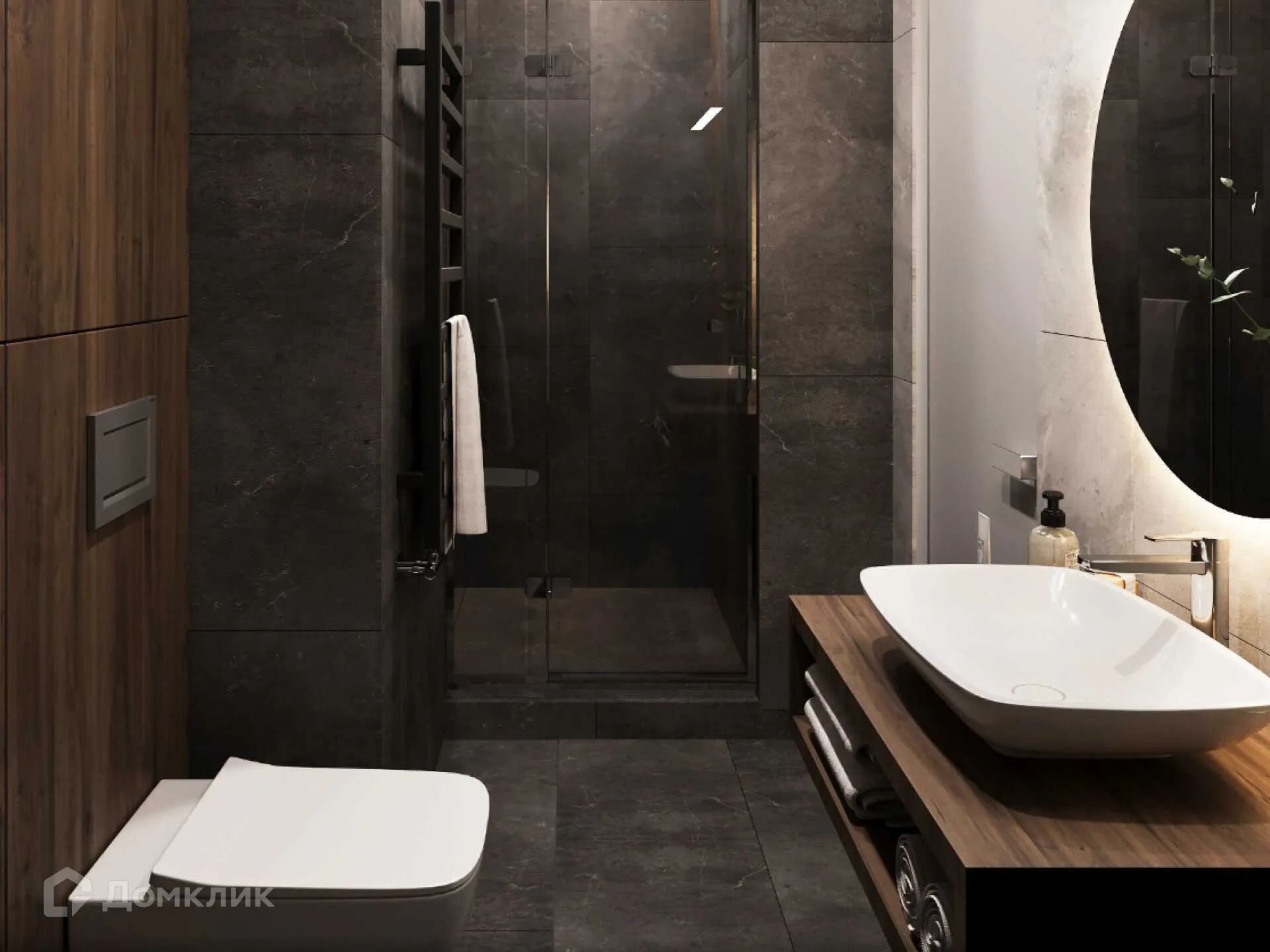 Планировка 1-комнатной квартиры 32.7 м² в ЖК Сияние Квартал на Шолохова, г. Ростов-на-Дону — фото 9