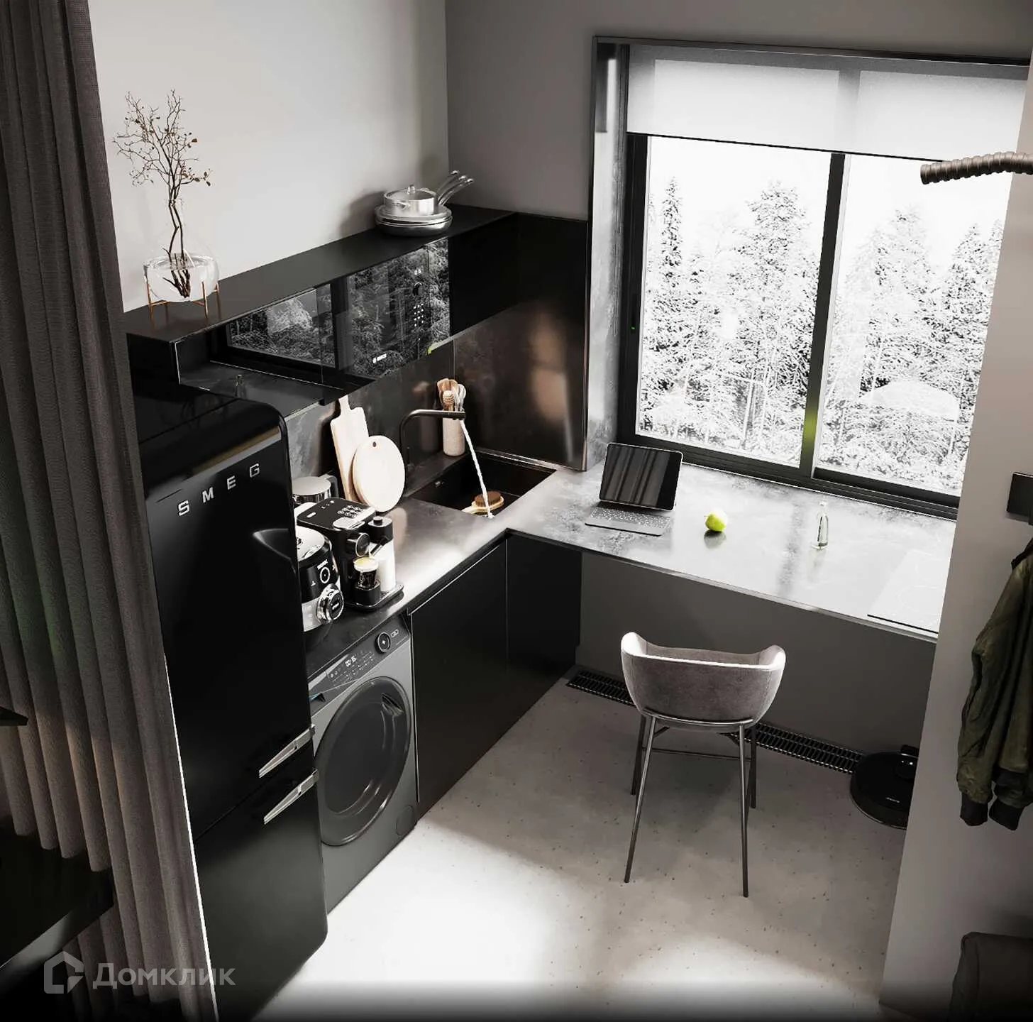 Планировка 1-комнатной квартиры 53.9 м² в ЖК Левобережье, г. Ростов-на-Дону — фото 3