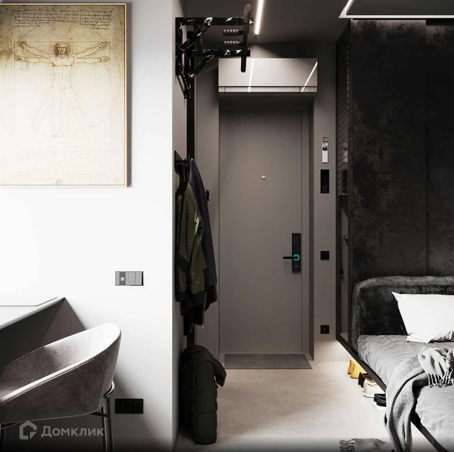 Планировка 1-комнатной квартиры 53.9 м² в ЖК Левобережье, г. Ростов-на-Дону — фото 10