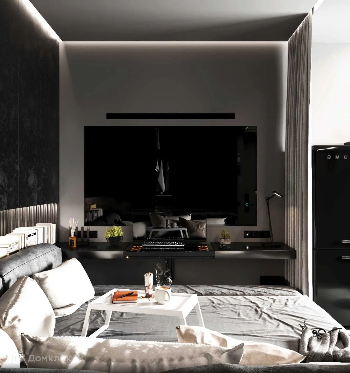 Планировка 1-комнатной квартиры 53.9 м² в ЖК Левобережье, г. Ростов-на-Дону — фото 12