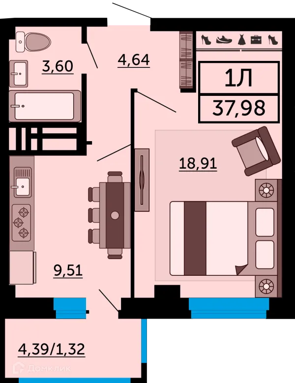 Квартира в ЖК "FOUR PREMIERS" (Фо Премьерс)