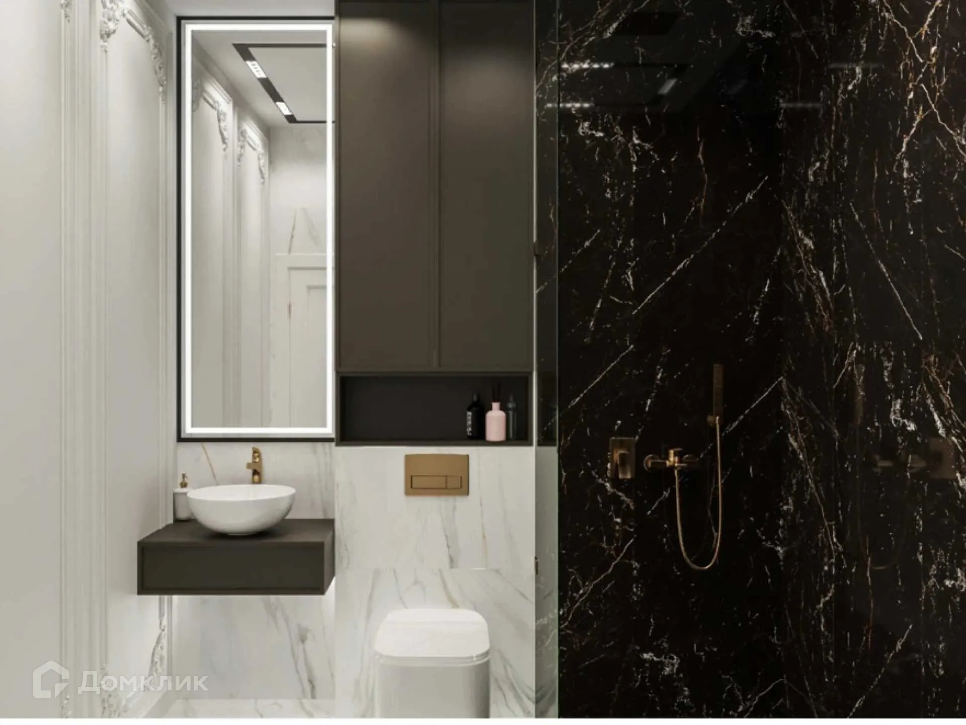 Планировка 1-комнатной квартиры 33.2 м² в ЖК Сияние Квартал на Шолохова, г. Ростов-на-Дону — фото 9