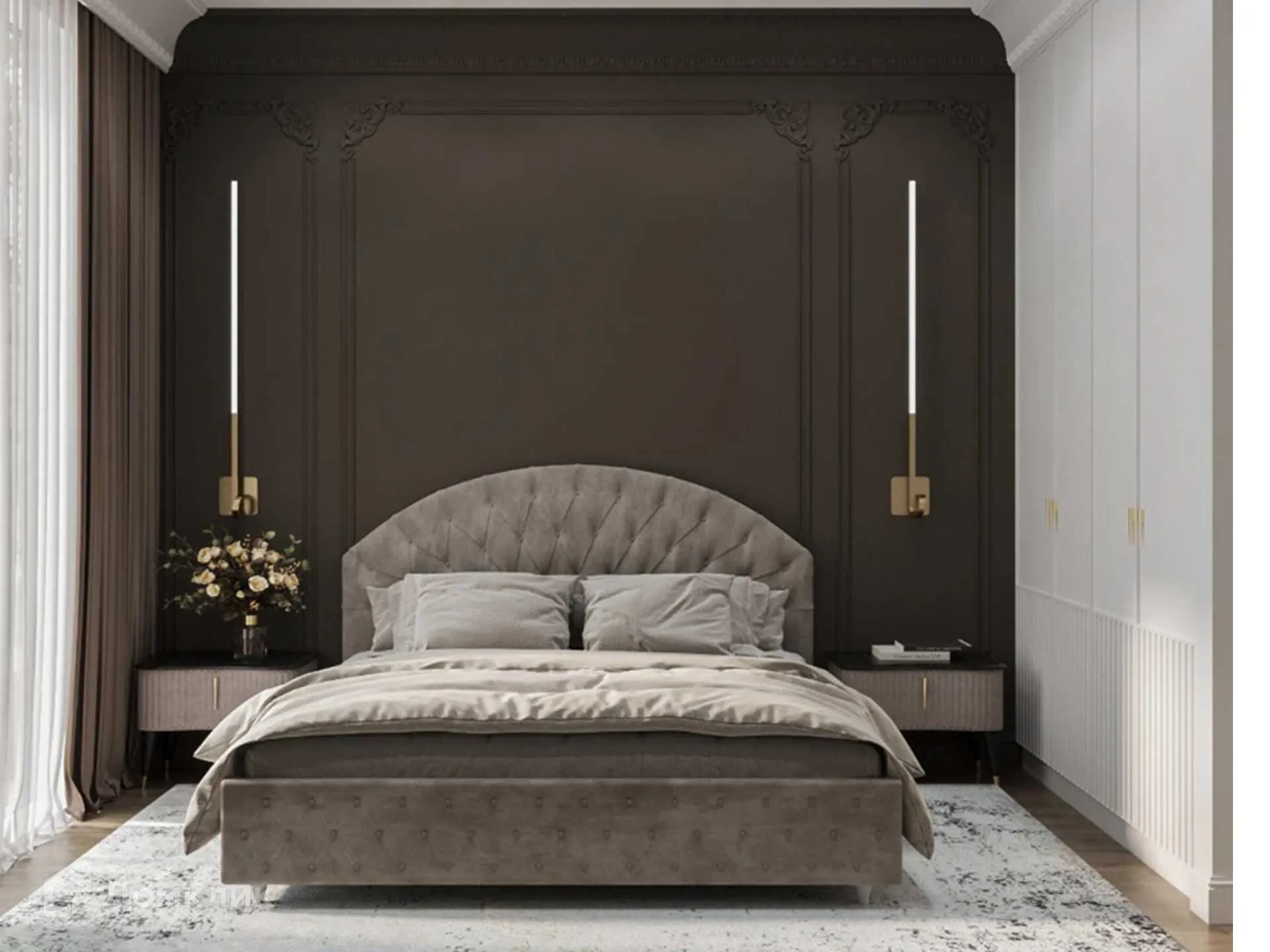 Планировка 1-комнатной квартиры 33.2 м² в ЖК Сияние Квартал на Шолохова, г. Ростов-на-Дону — фото 11