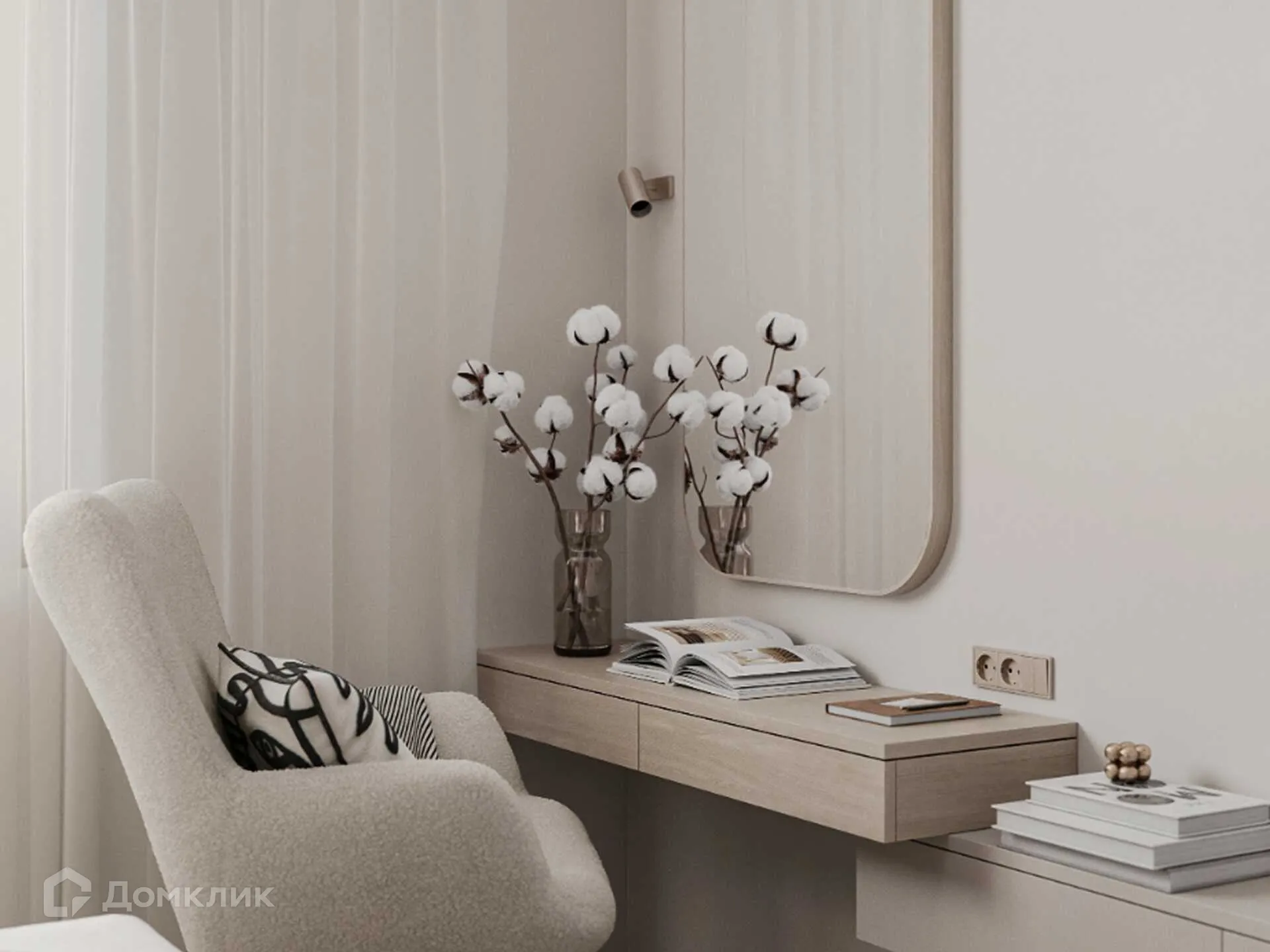 Планировка 1-комнатной квартиры 34.5 м² в ЖК Движение61, г. Ростов-на-Дону — фото 4