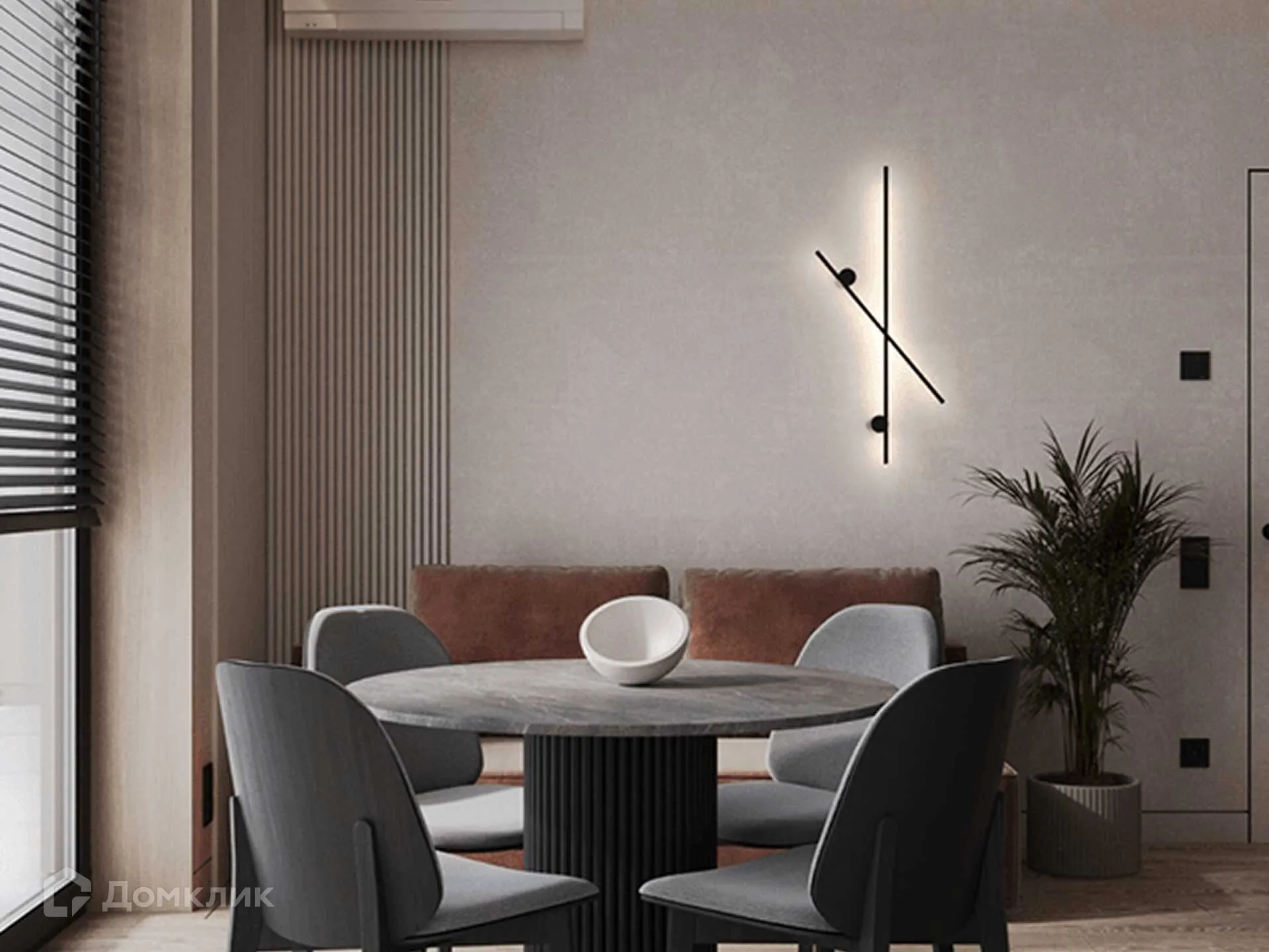 Планировка 1-комнатной квартиры 34.5 м² в ЖК Движение61, г. Ростов-на-Дону — фото 5