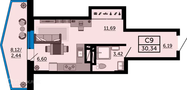 Квартира в ЖК Город у Реки