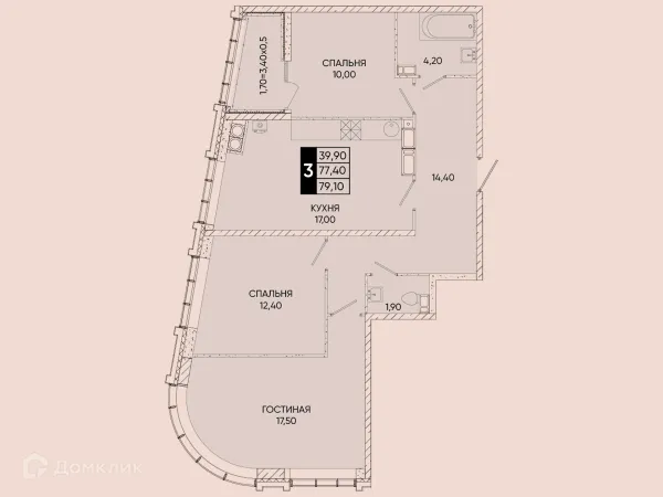 Квартира в ЖК Левобережье