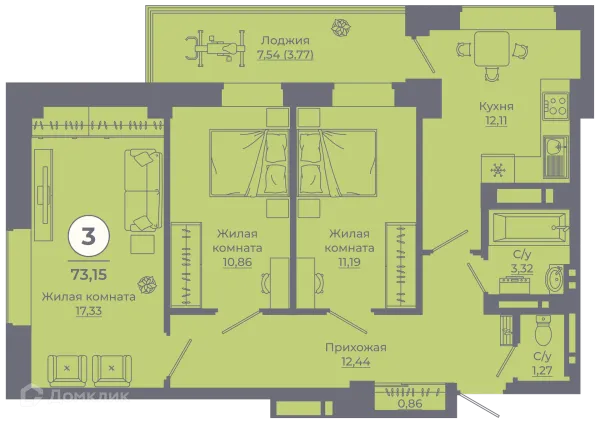 Квартира в ЖК Сокольники