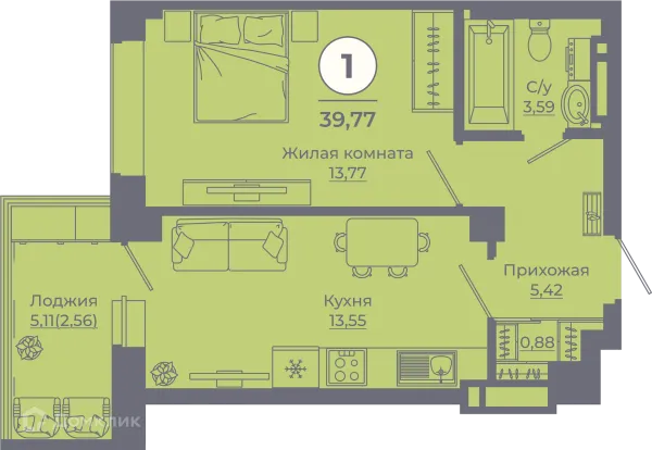 Квартира в ЖК Сокольники