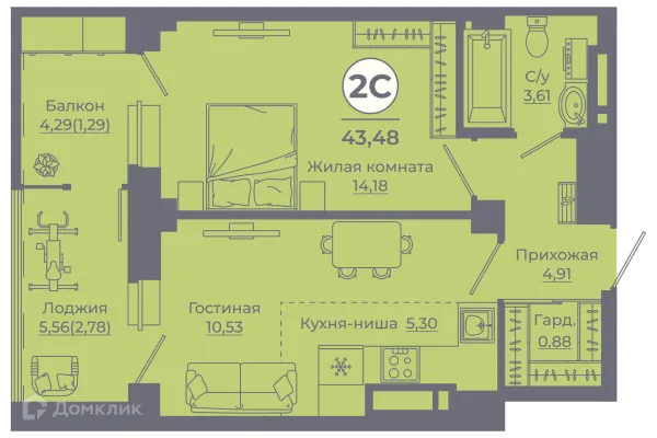 Квартира в ЖК Сокольники