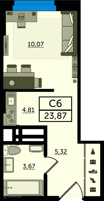 Квартира в ЖК "Легенда Ростова"
