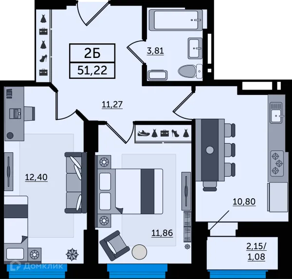 Квартира в ЖК "Легенда Ростова"