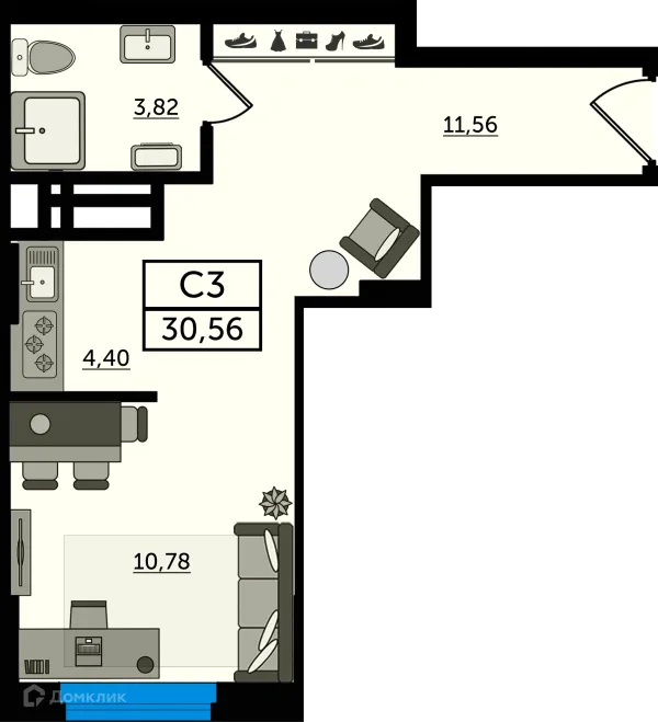 Квартира в ЖК "Легенда Ростова"