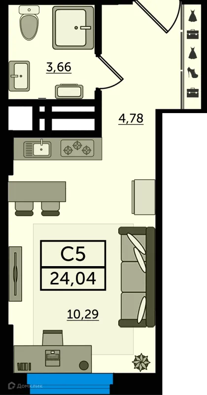 Квартира в ЖК "Легенда Ростова"