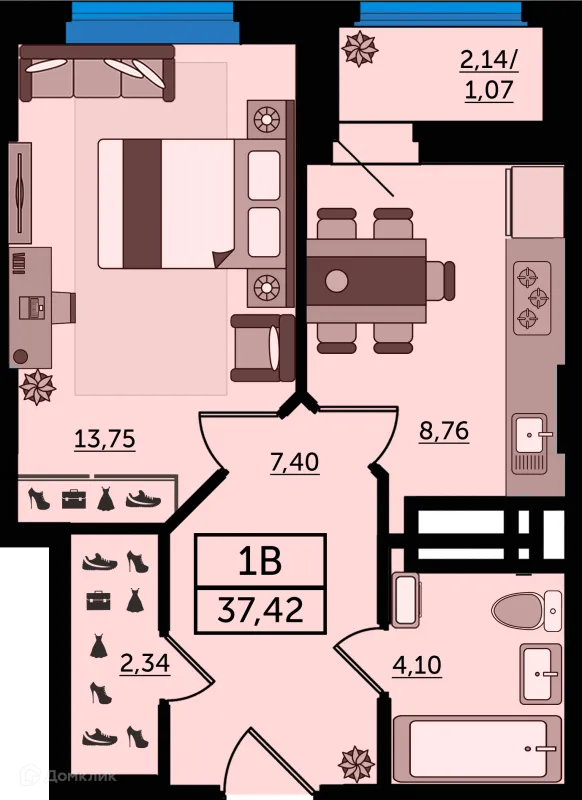 Квартира в ЖК "Легенда Ростова"