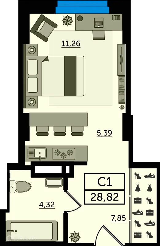 Квартира в ЖК "Легенда Ростова"