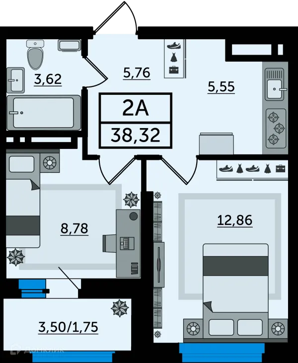 Квартира в ЖК "Легенда Ростова"