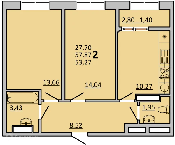 Квартира в ЖК Frame (Фрейм)