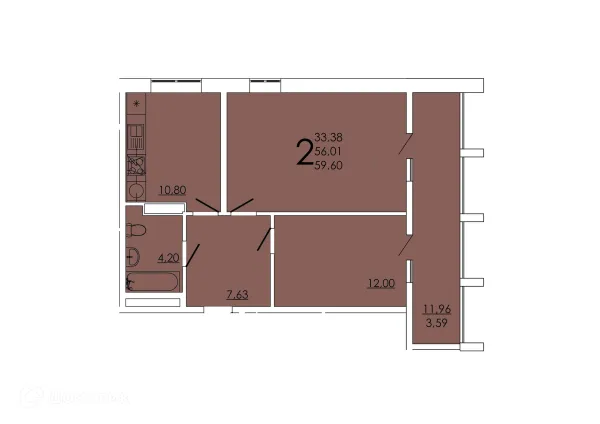 Квартира в ЖК Frame (Фрейм)