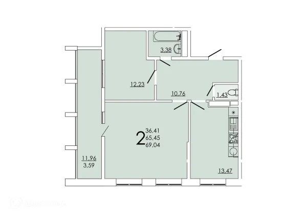 Квартира в ЖК Frame (Фрейм)