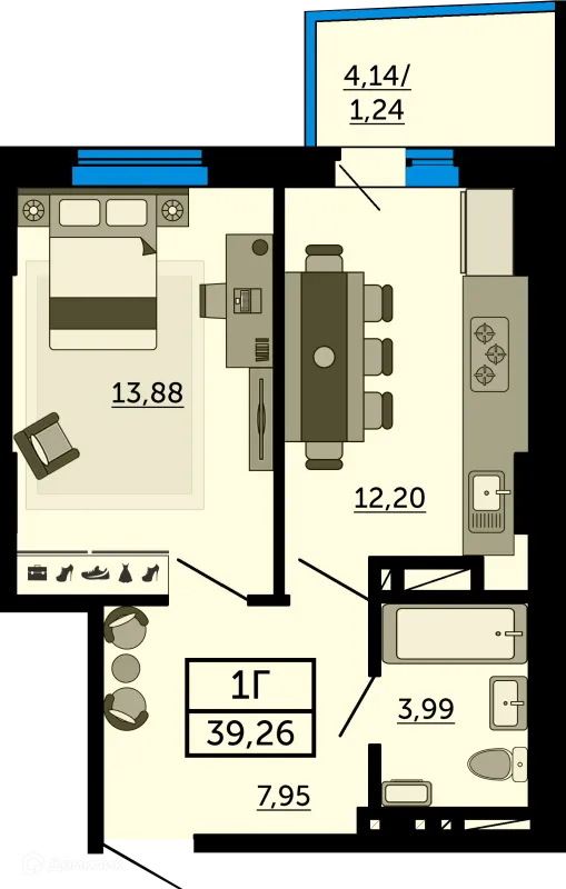 Квартира в ЖК Город у Реки