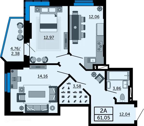 Квартира в ЖК Город у Реки