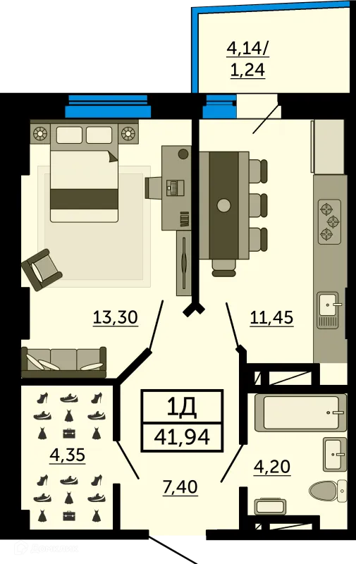 Квартира в ЖК Город у Реки