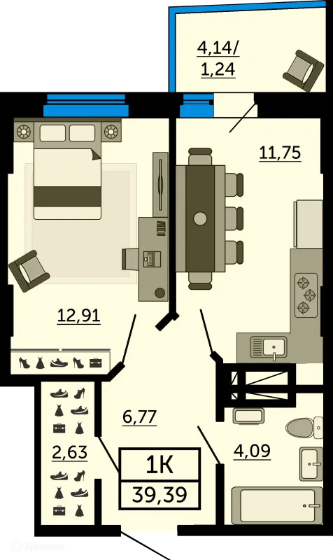 Квартира в ЖК Город у Реки