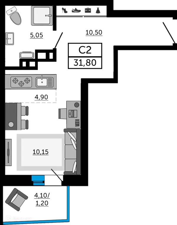 Квартира в ЖК Донской Арбат 2