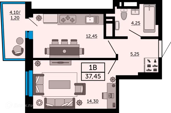 Квартира в ЖК Донской Арбат 2