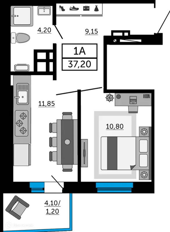 Квартира в ЖК Донской Арбат 2
