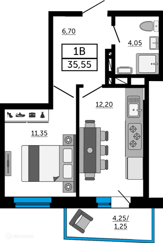 Квартира в ЖК Донской Арбат 2
