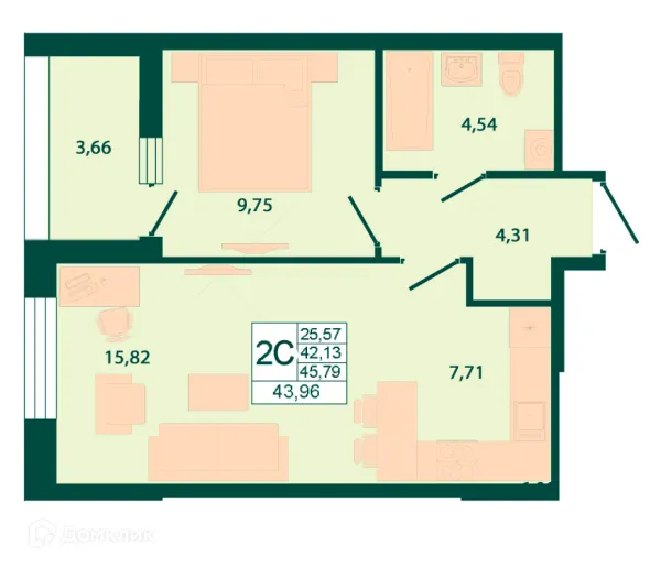 Квартира в ЖК "Северный бульвар"