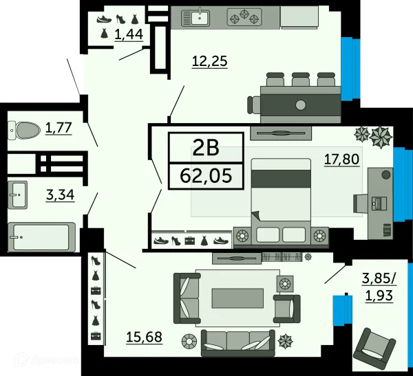 Квартира в ЖК "FOUR PREMIERS" (Фо Премьерс)