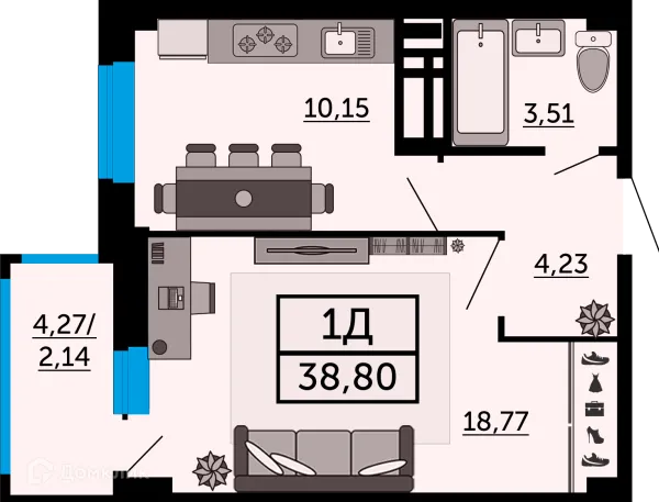 Квартира в ЖК "FOUR PREMIERS" (Фо Премьерс)