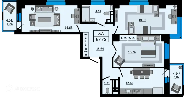 Квартира в ЖК "FOUR PREMIERS" (Фо Премьерс)