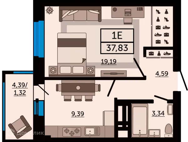 Квартира в ЖК "FOUR PREMIERS" (Фо Премьерс)
