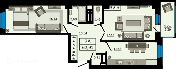 Квартира в ЖК "FOUR PREMIERS" (Фо Премьерс)