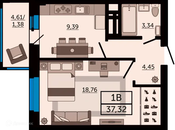 Квартира в ЖК "FOUR PREMIERS" (Фо Премьерс)