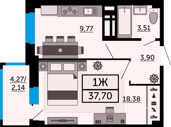 Квартира в ЖК "FOUR PREMIERS" (Фо Премьерс)