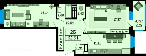 Квартира в ЖК "FOUR PREMIERS" (Фо Премьерс)