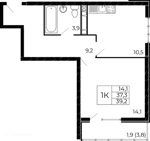 Квартира в ЖК "Западные Аллеи"