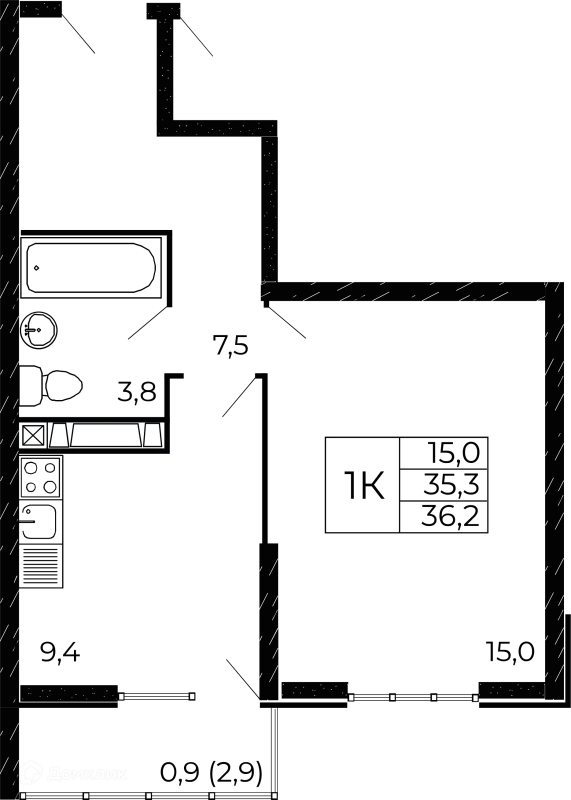 Квартира в ЖК "Западные Аллеи"