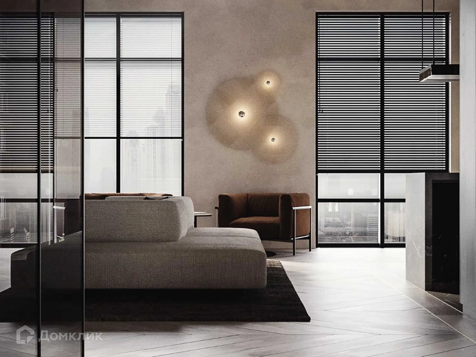 Планировка 1-комнатной квартиры 42.8 м² в ЖК Движение61, г. Ростов-на-Дону — фото 7