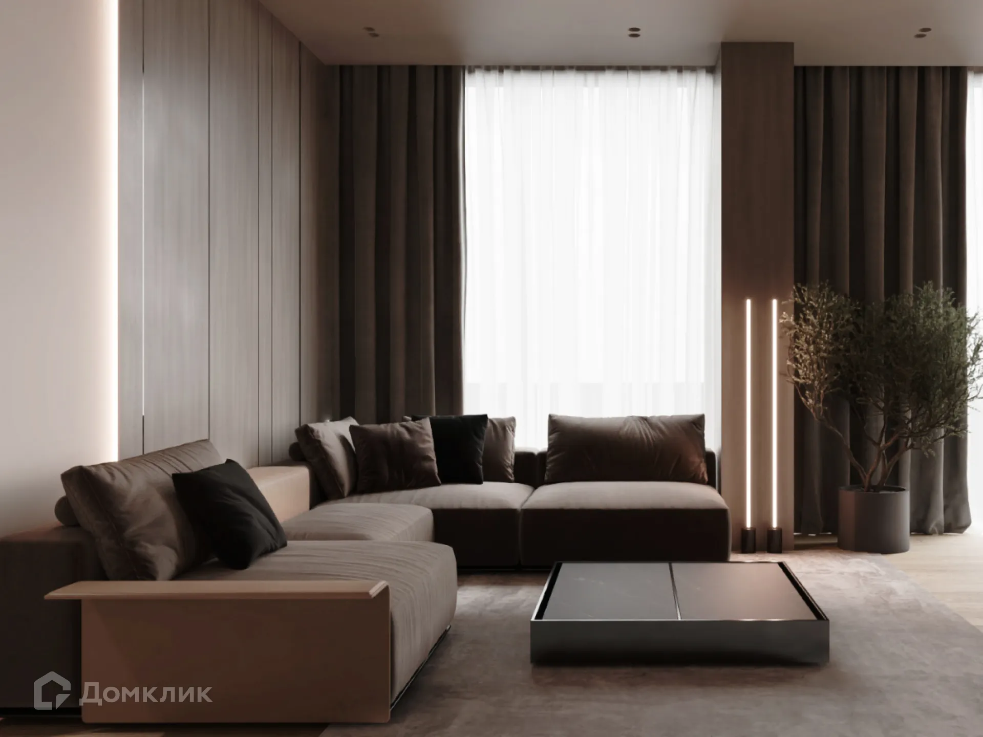 Планировка 1-комнатной квартиры 43.3 м² в ЖК Движение61, г. Ростов-на-Дону — фото 11