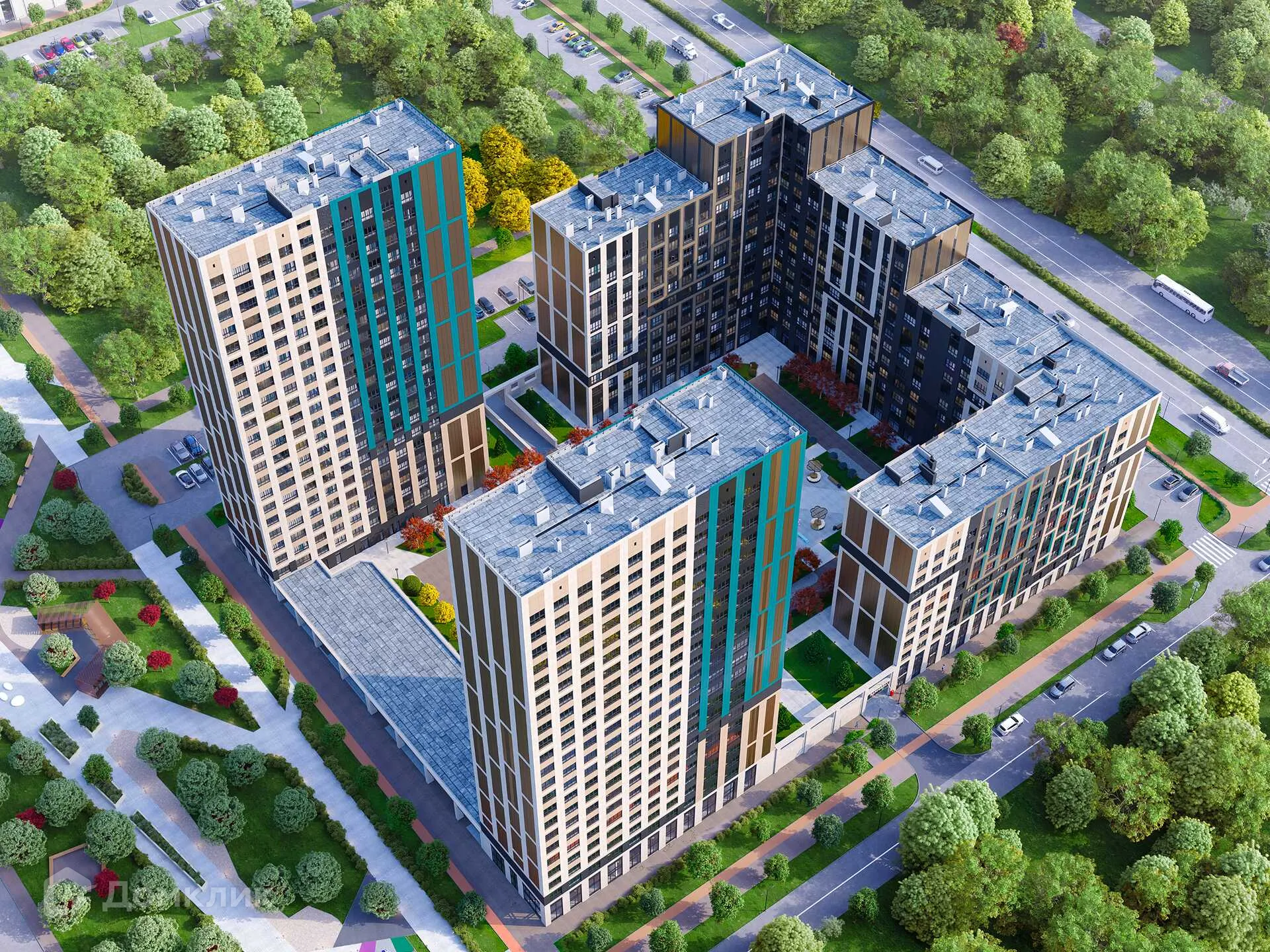 Планировка 1-комнатной квартиры 38.9 м² в ЖК Движение61, г. Ростов-на-Дону — фото 1