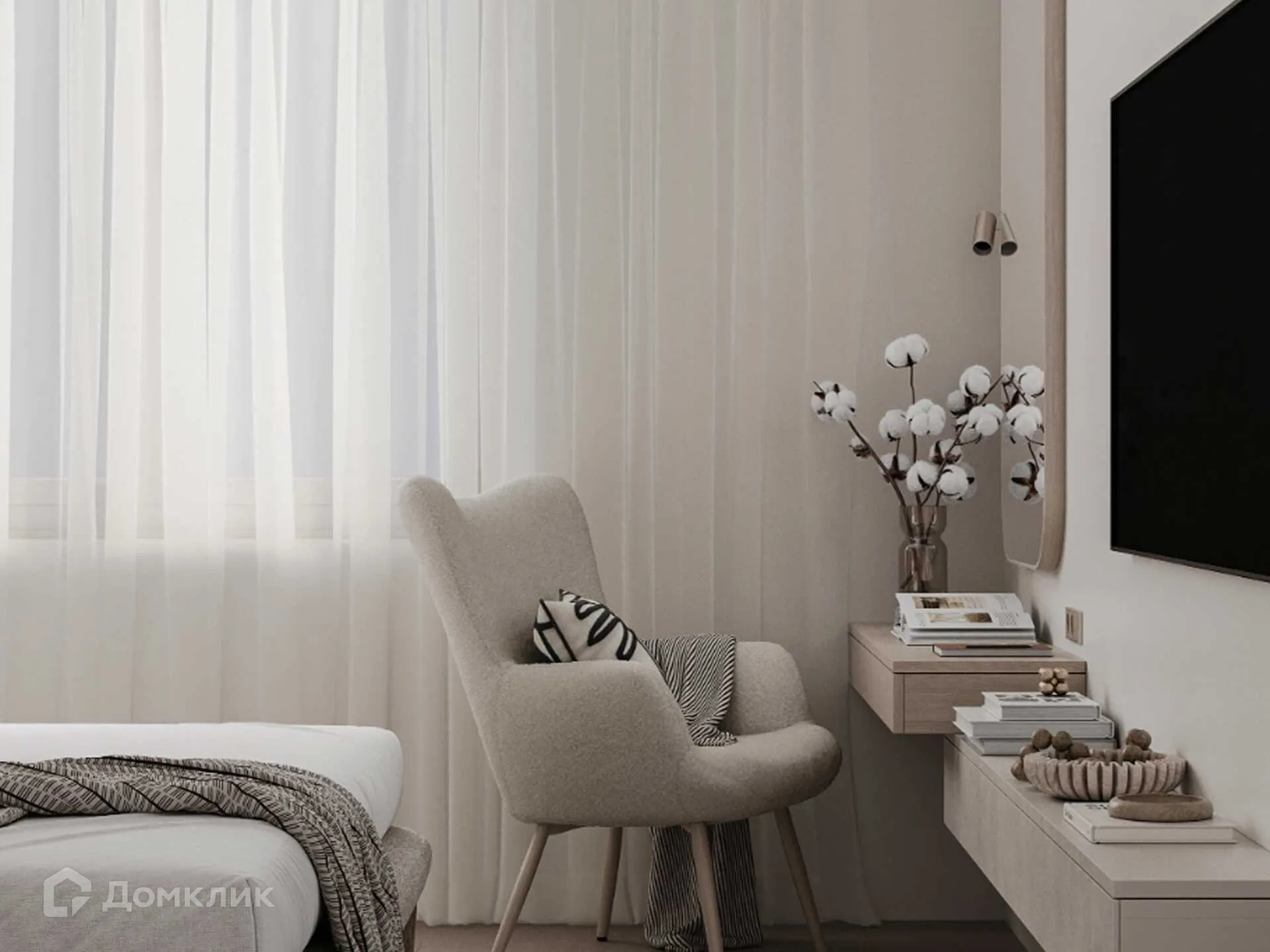 Планировка 1-комнатной квартиры 34.4 м² в ЖК Движение61, г. Ростов-на-Дону — фото 5