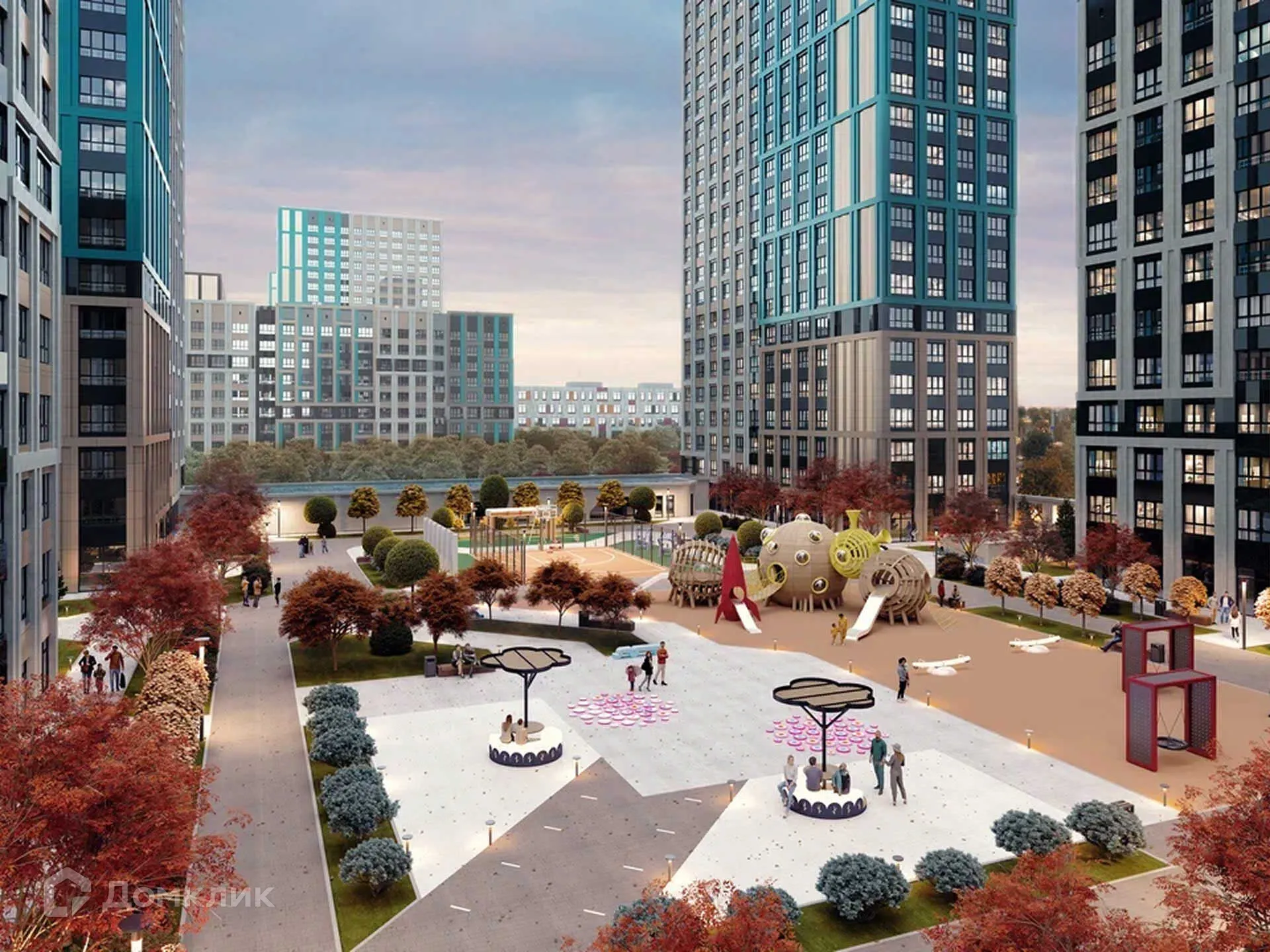 Планировка 1-комнатной квартиры 38 м² в ЖК Движение61, г. Ростов-на-Дону — фото 7